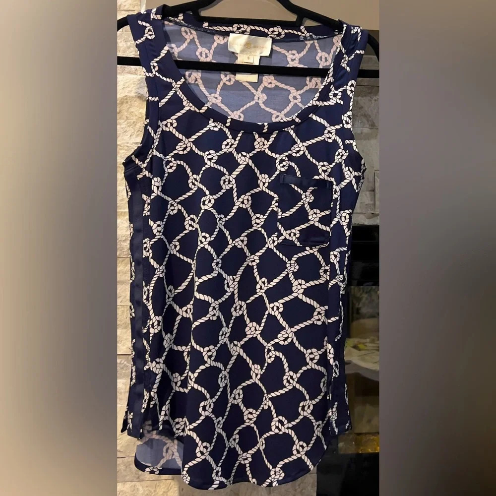 Julie Brown sleeveless blue nautical size
small